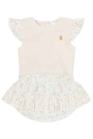 "Genevieve" Peach Bunny Blouse & Bloomers