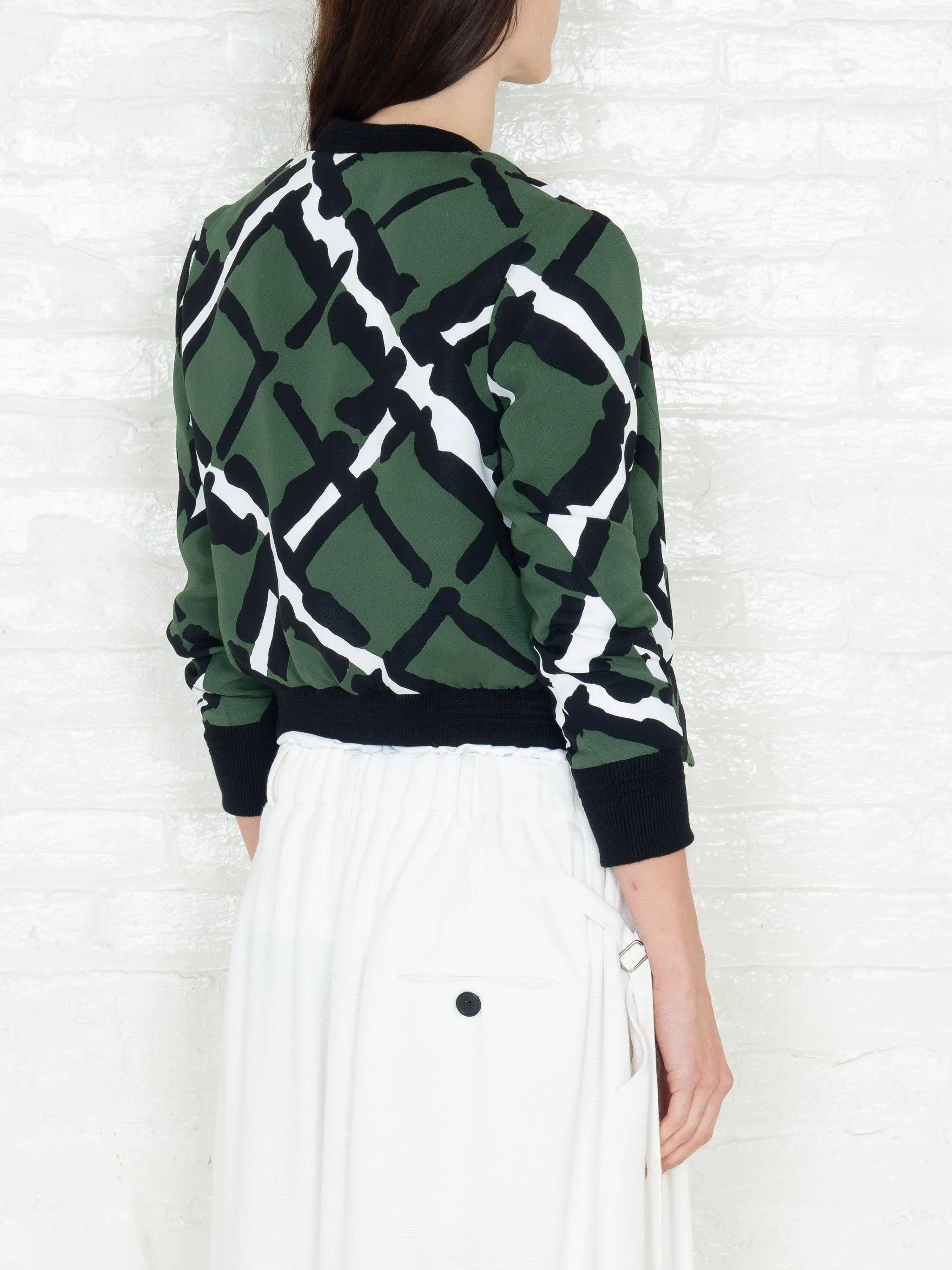 "The Classic Bomber" 3/4 in Military Print