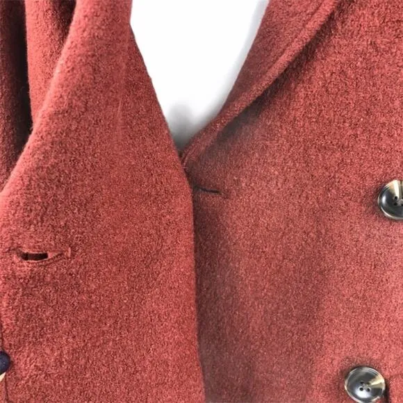 Rachel Zoe Womens Size Extra Small Jacket Maroon Red Double Breasted Blazer New