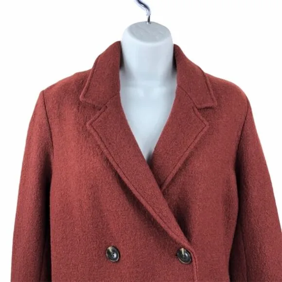 Rachel Zoe Womens Size Extra Small Jacket Maroon Red Double Breasted Blazer New