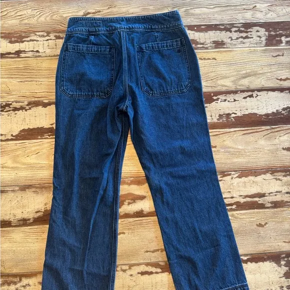 RAG &amp; BONE | Wide Leg Jeans Pearson Blue 29 Front Patch Pockets