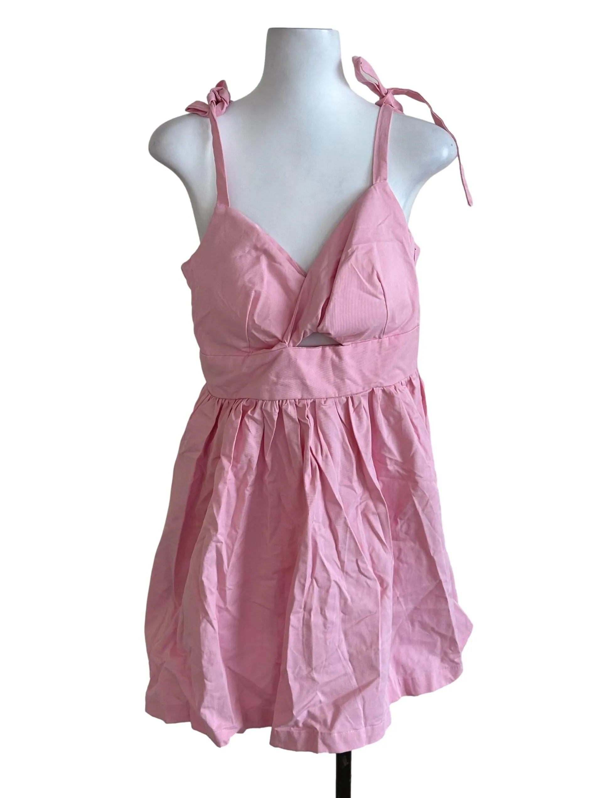 Red Round Neck Dress