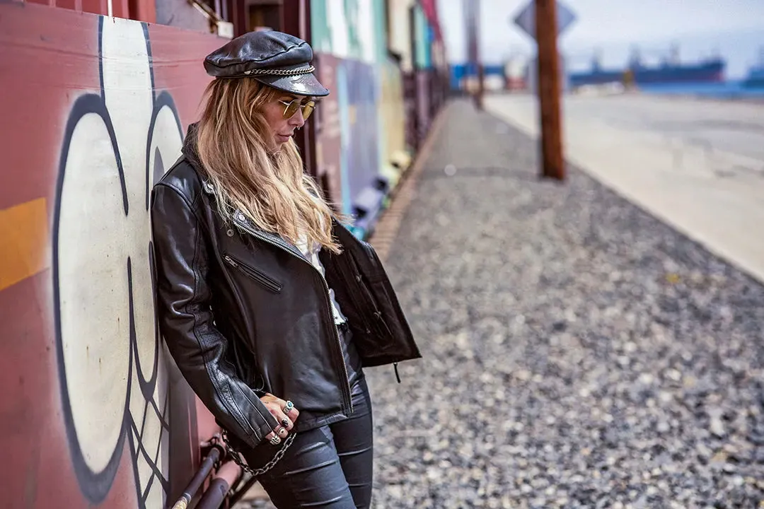 ROLAND SANDS ATHERTON 74 LADIES JACKET BLACK.
