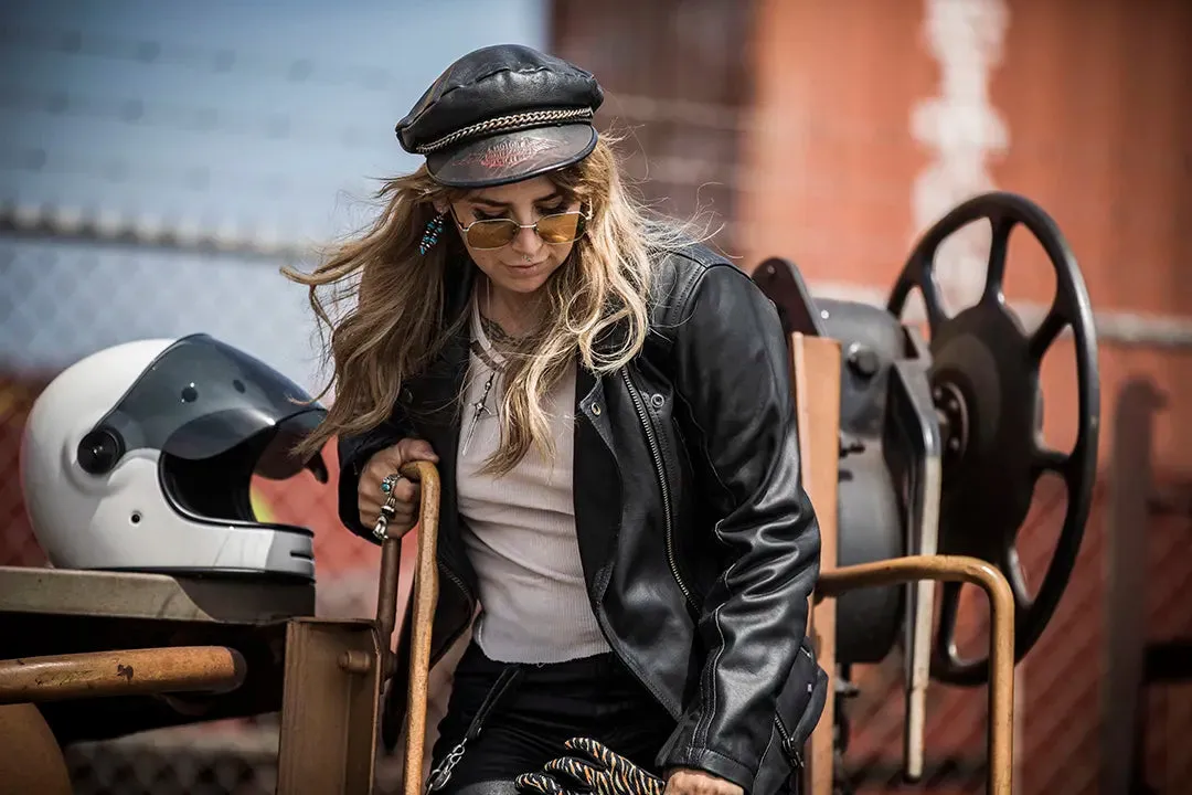 ROLAND SANDS ATHERTON 74 LADIES JACKET BLACK.