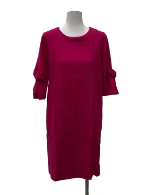 Rose Pink Round Neck Dress