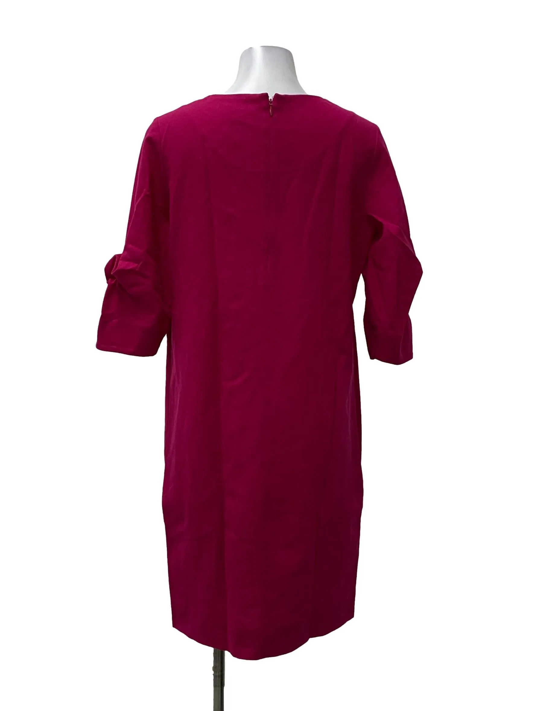 Rose Pink Round Neck Dress