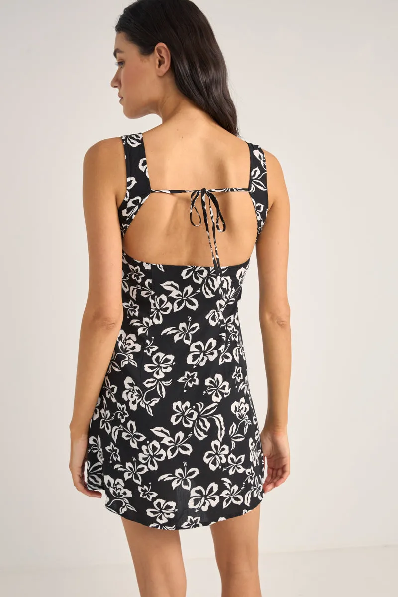 Roselle Tie Back Mini Dress Roselle Floral
