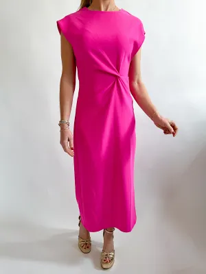 Round-Neck Midi Dress