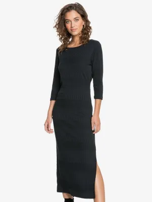 Roxy Womens Honey Lips Long Rib Knit Dress