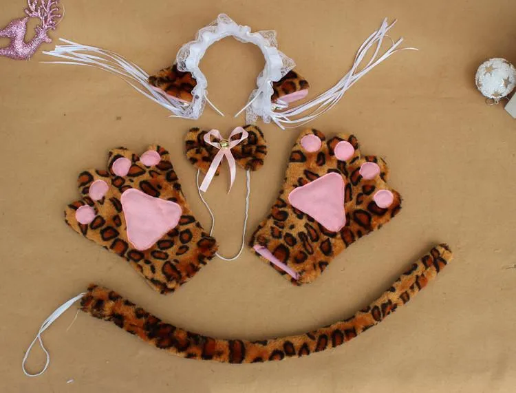 Ruffle Kitty Ears Headband with Tassels