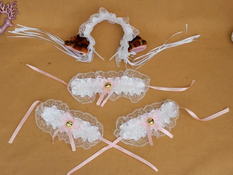 Ruffle Kitty Ears Headband with Tassels
