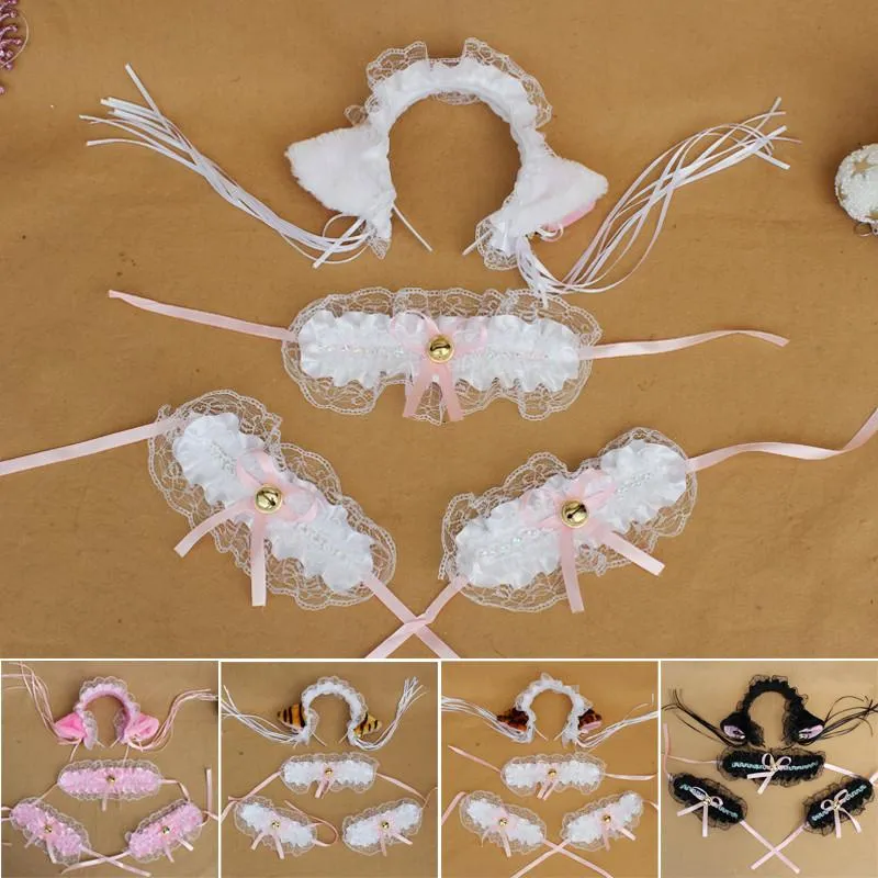 Ruffle Kitty Ears Headband with Tassels