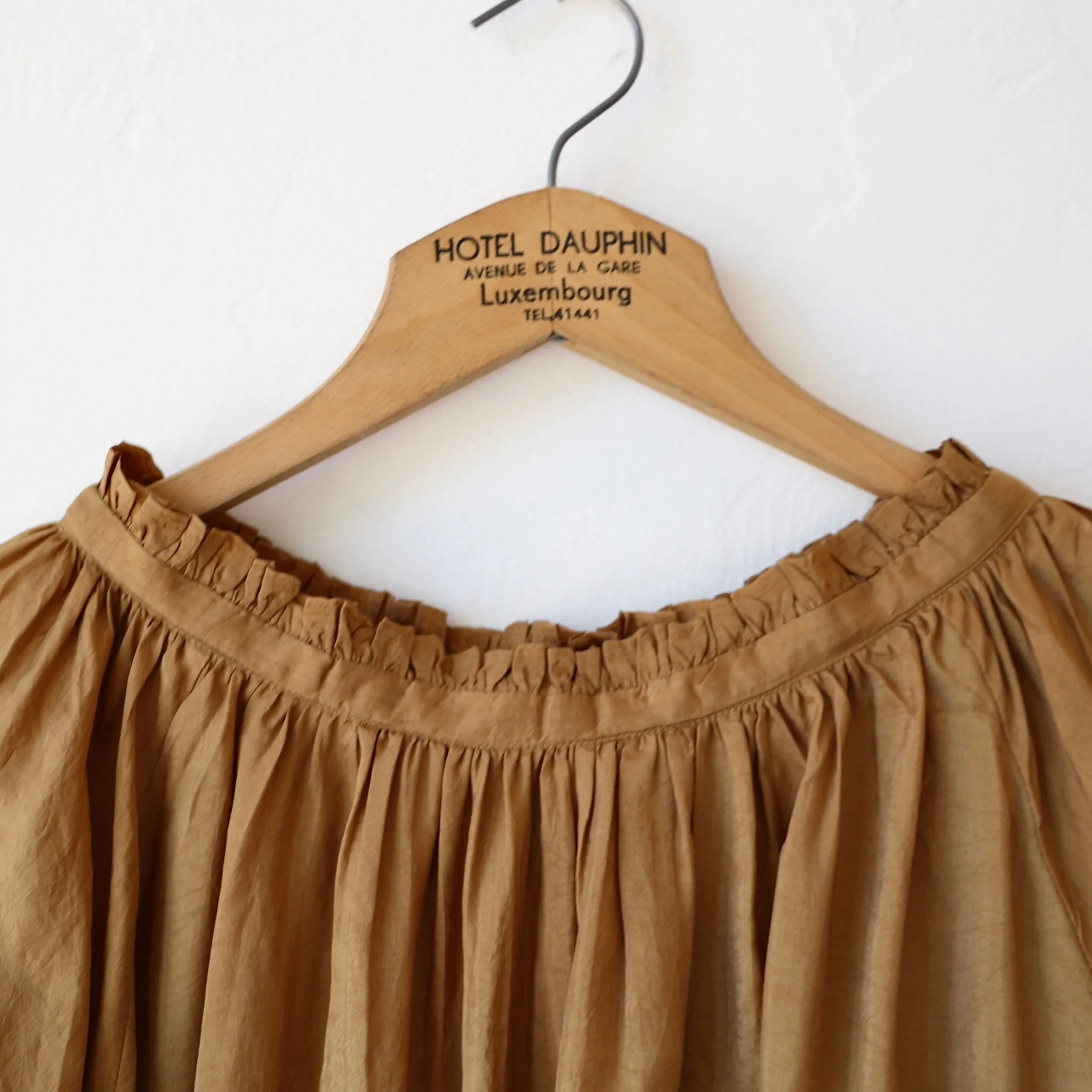 Runaway Bicycle Pleated Blouse - Beige