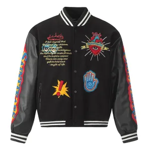 Saint Michael Tears Baseball Jacket