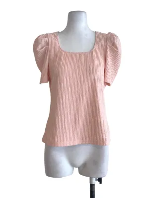 Salmon Pleated Blouse