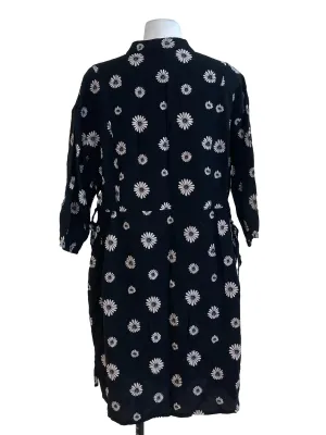 Sand Brown Round Neck Straight Dress