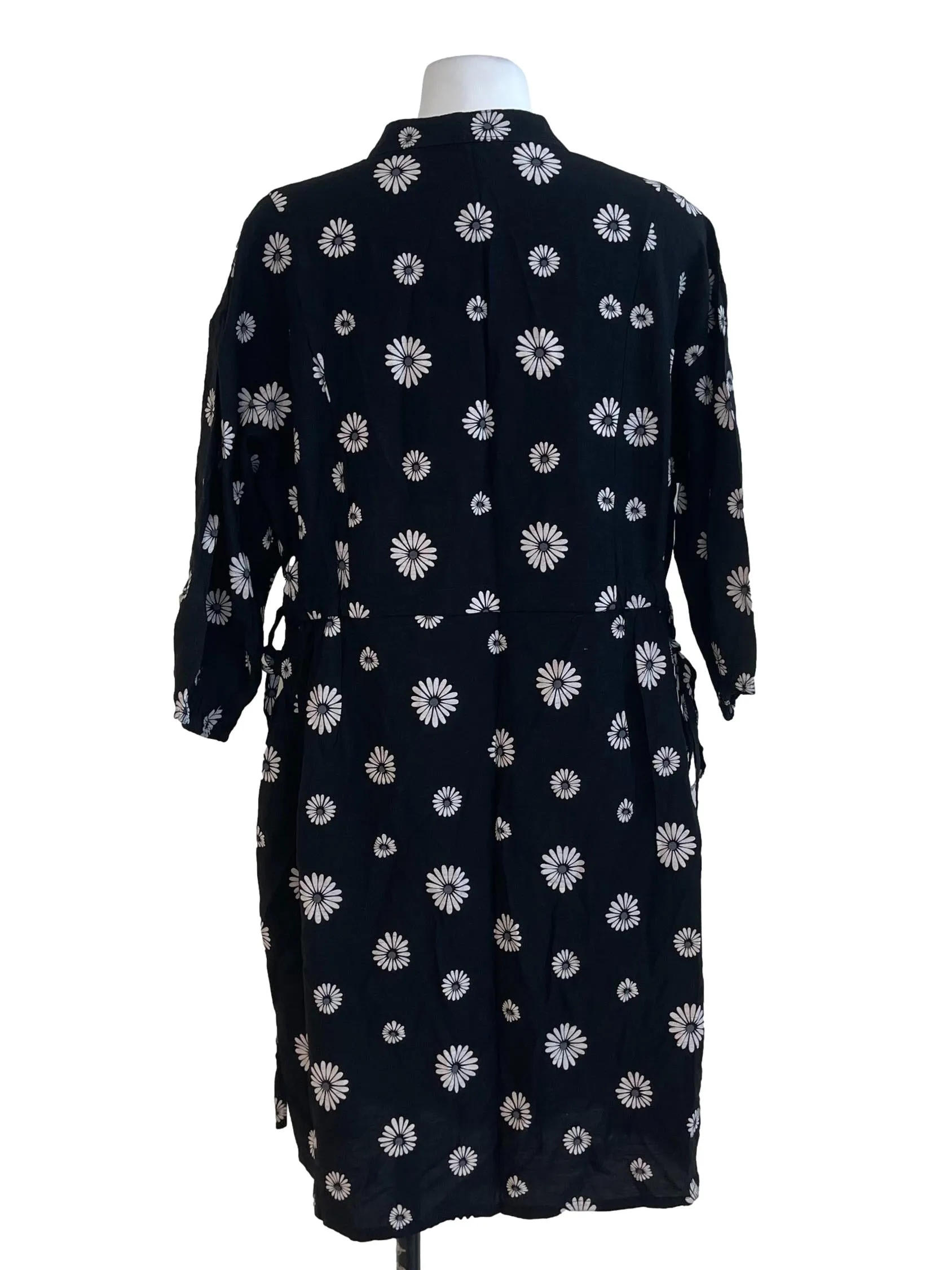 Sand Brown Round Neck Straight Dress
