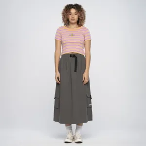 Santa Cruz Womens Skirt Strip Cargo Skirt - Washed Black