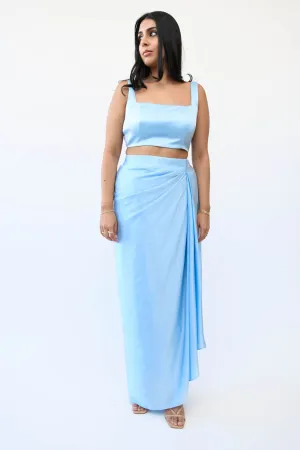 Satin Drape Skirt