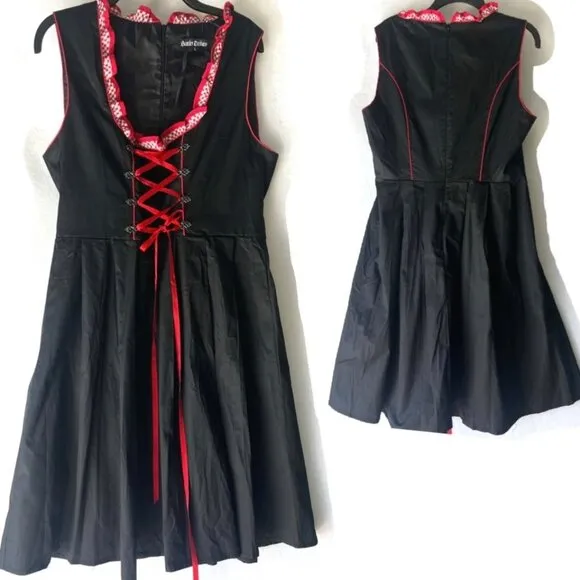 Scarlet Darkness Oktoberfest Dress Halloween Cosplay Dress Size Large