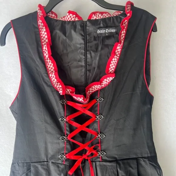 Scarlet Darkness Oktoberfest Dress Halloween Cosplay Dress Size Large