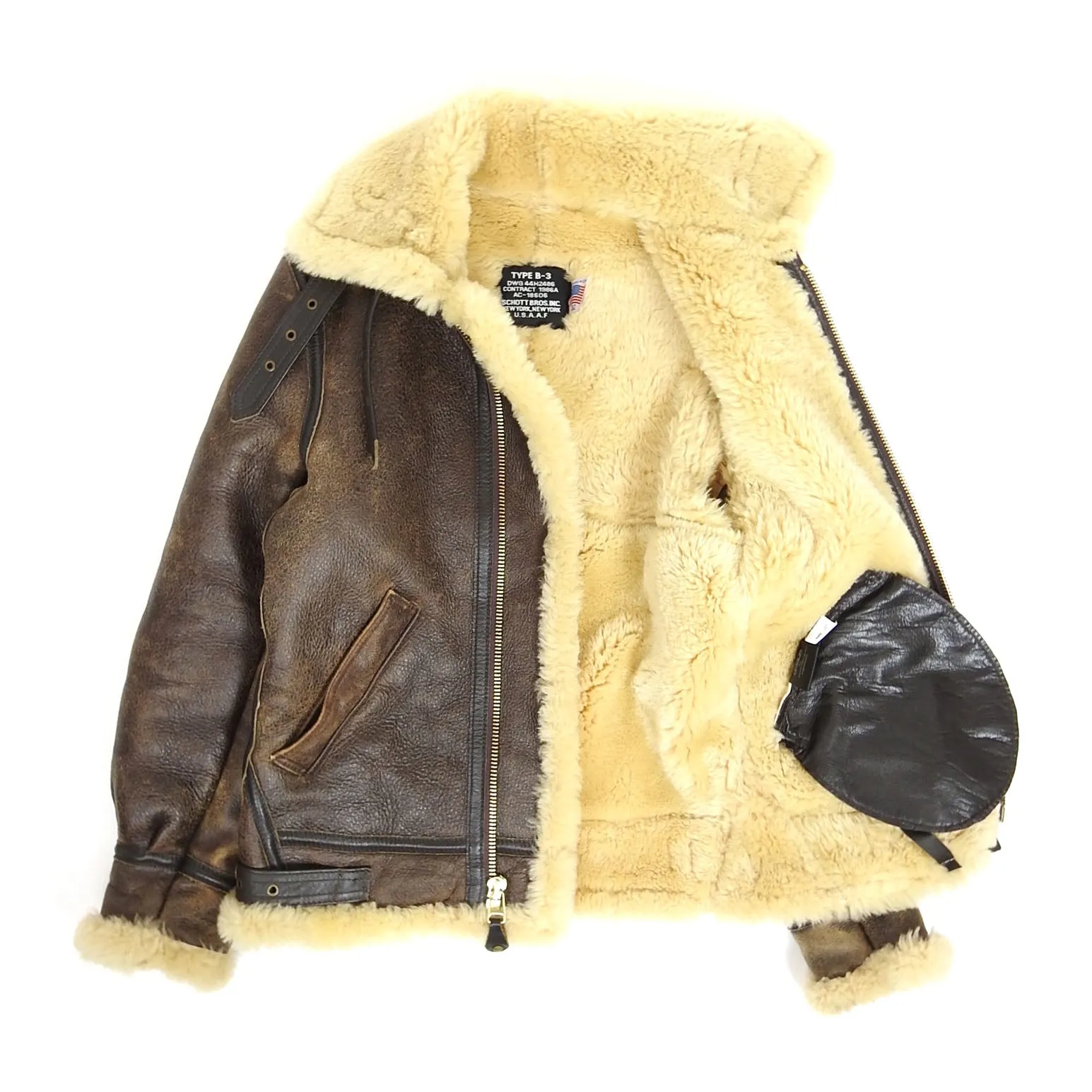 Schott Classic B-3 Sheepskin Bomber Jacket