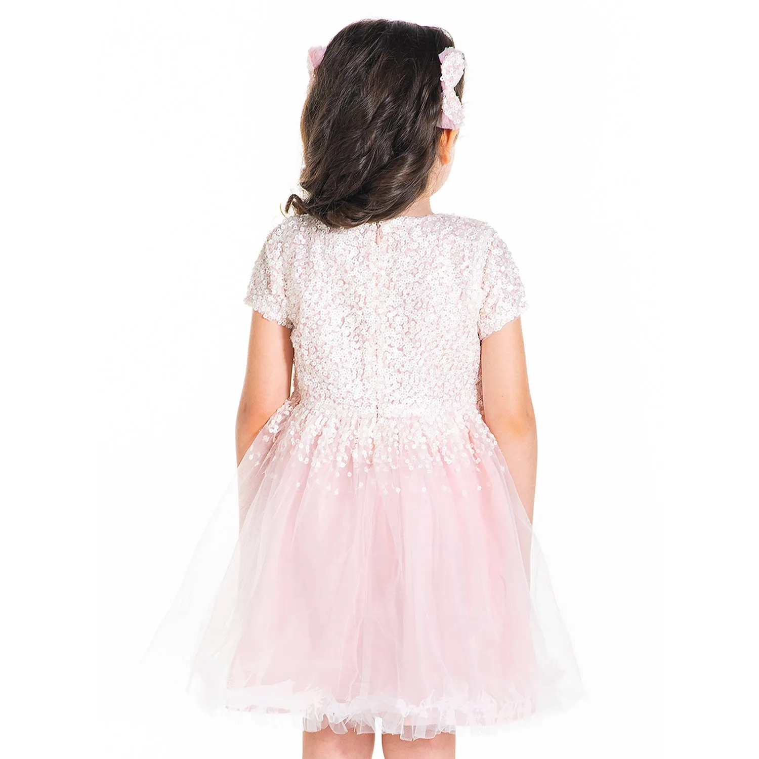 Sequins Candy Dress with Bow and Clip
