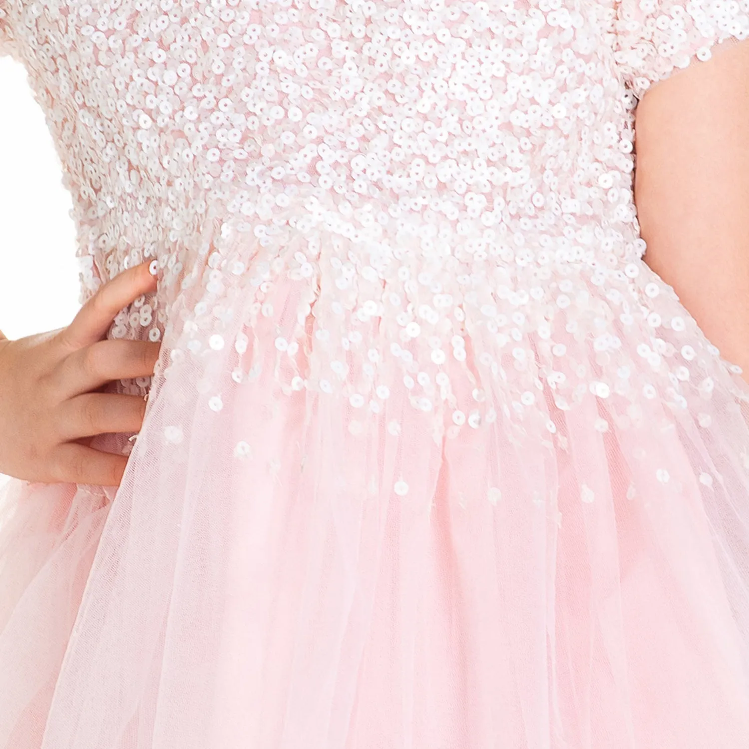 Sequins Candy Dress with Bow and Clip