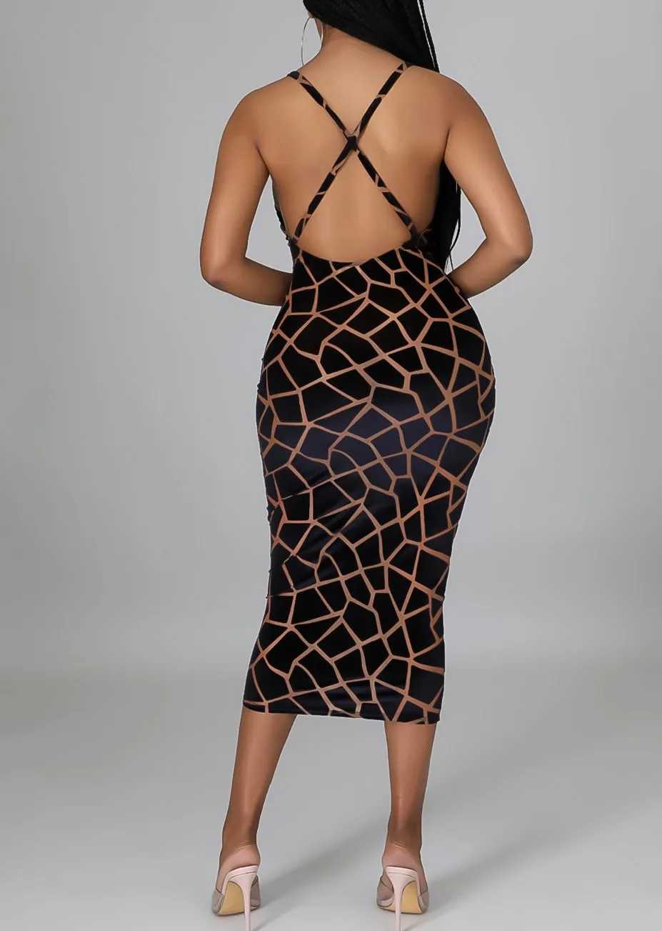 Shattered Midi Dress