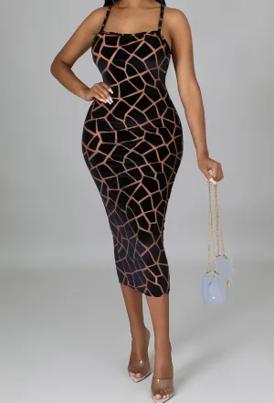 Shattered Midi Dress