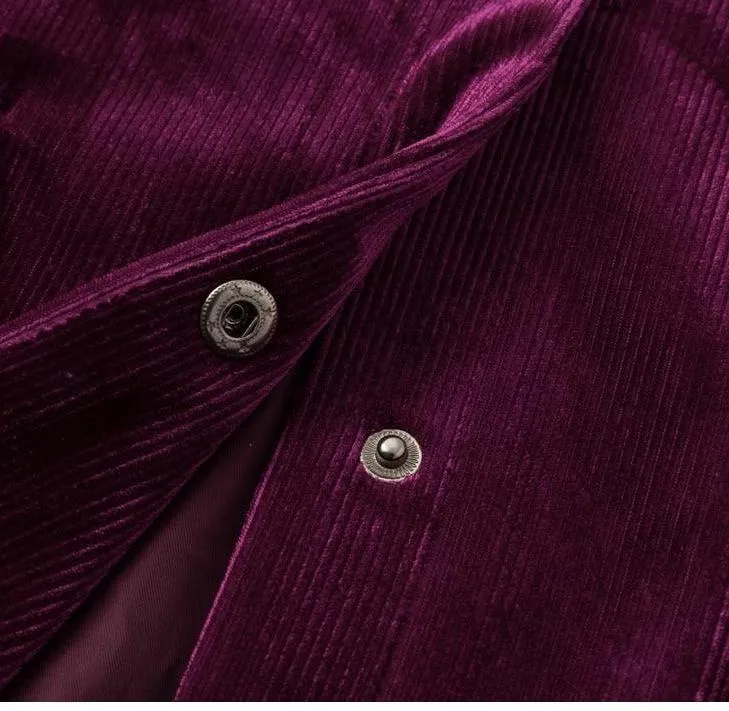 Shay Corduroy Jacket - Purple