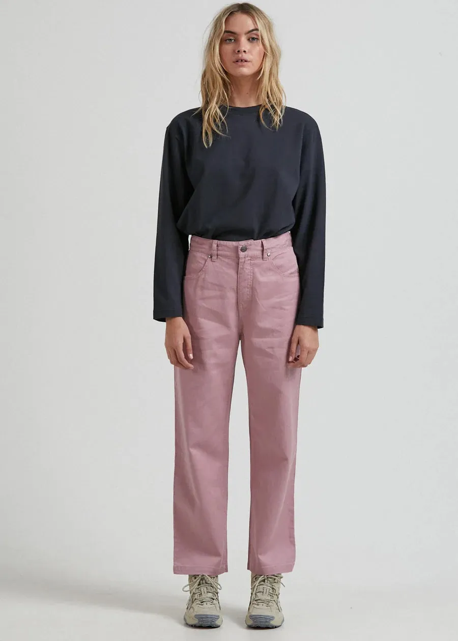 Shelby  - Hemp Twill High Waist Wide Leg Pant