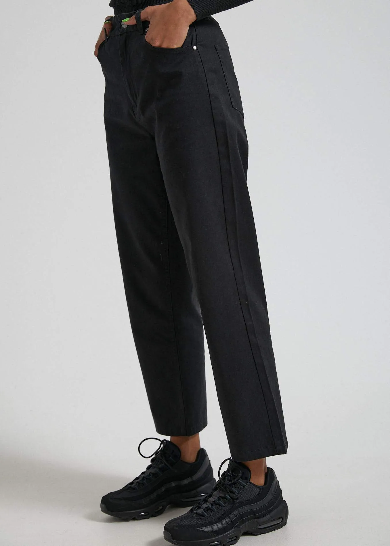 Shelby  - Hemp Twill High Waist Wide Leg Pant