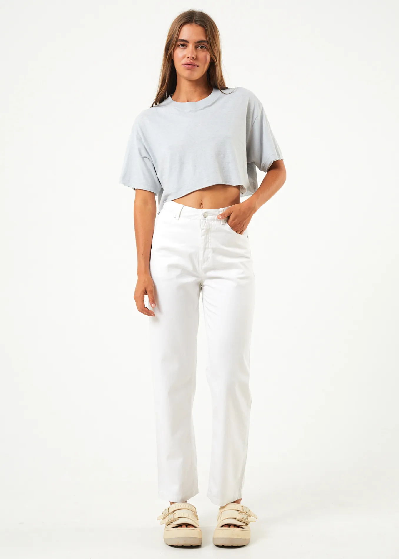 Shelby  - Hemp Twill High Waist Wide Leg Pant