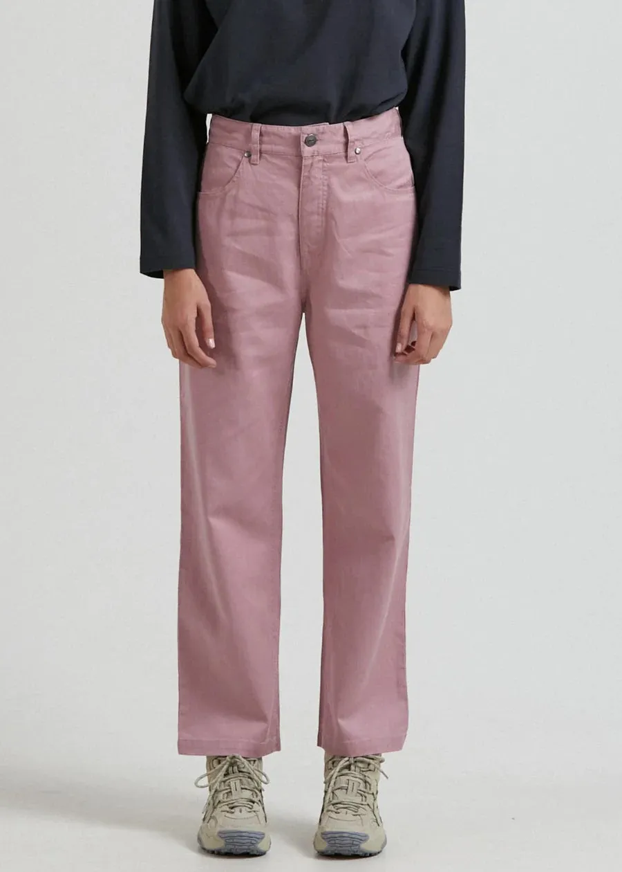 Shelby  - Hemp Twill High Waist Wide Leg Pant