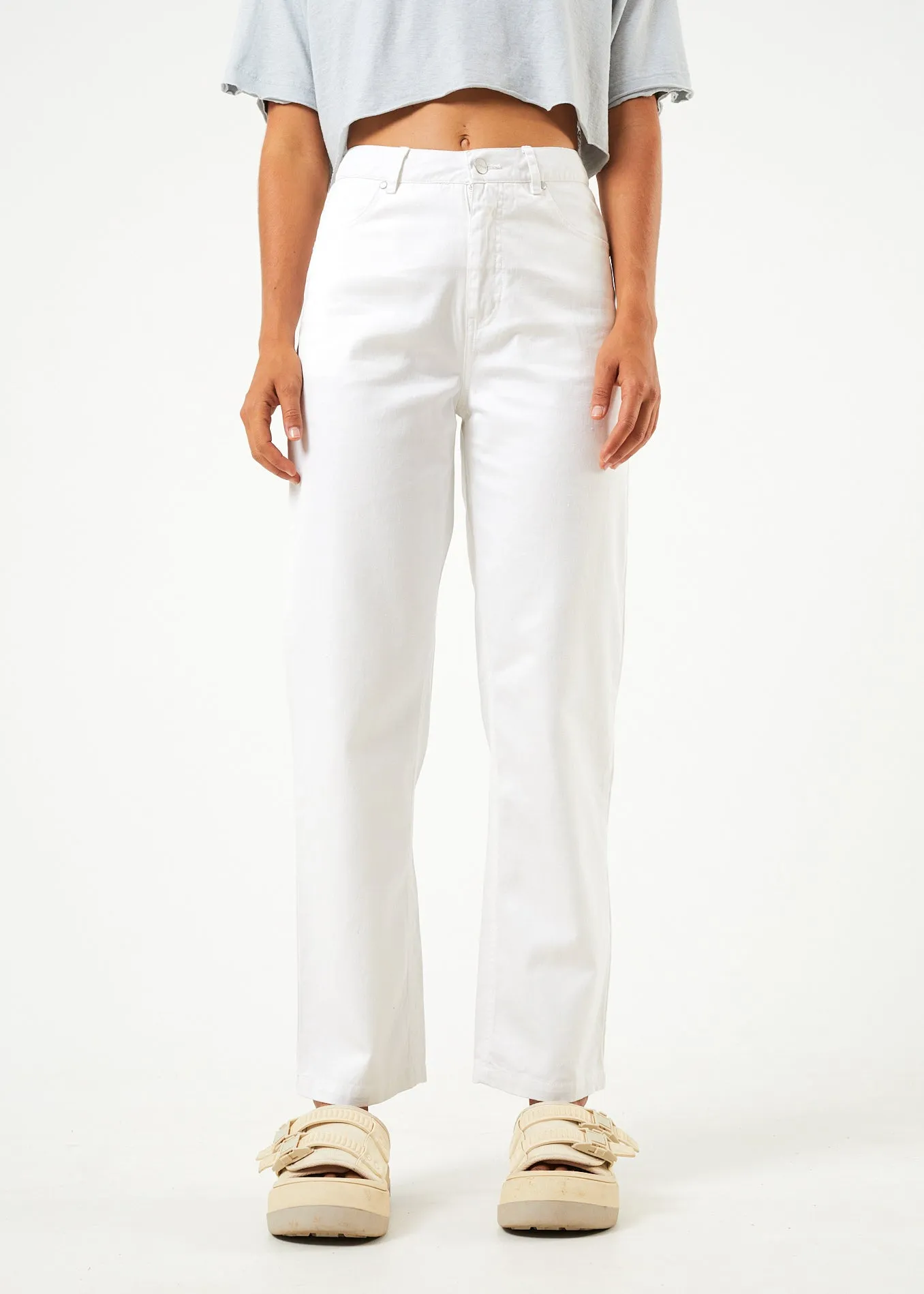 Shelby  - Hemp Twill High Waist Wide Leg Pant