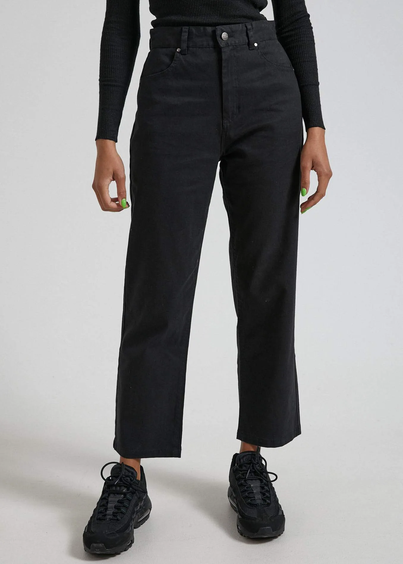 Shelby  - Hemp Twill High Waist Wide Leg Pant
