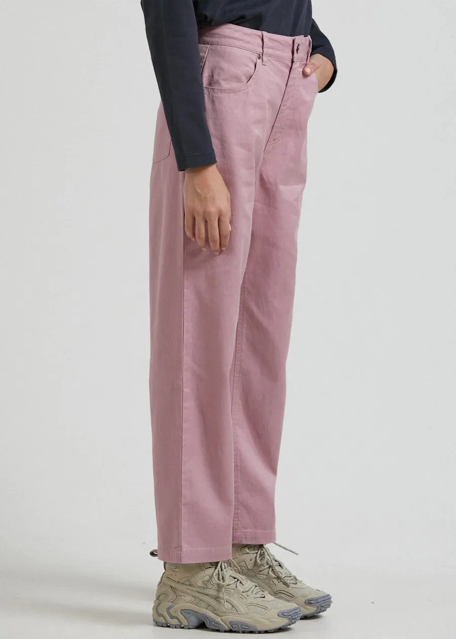 Shelby  - Hemp Twill High Waist Wide Leg Pant