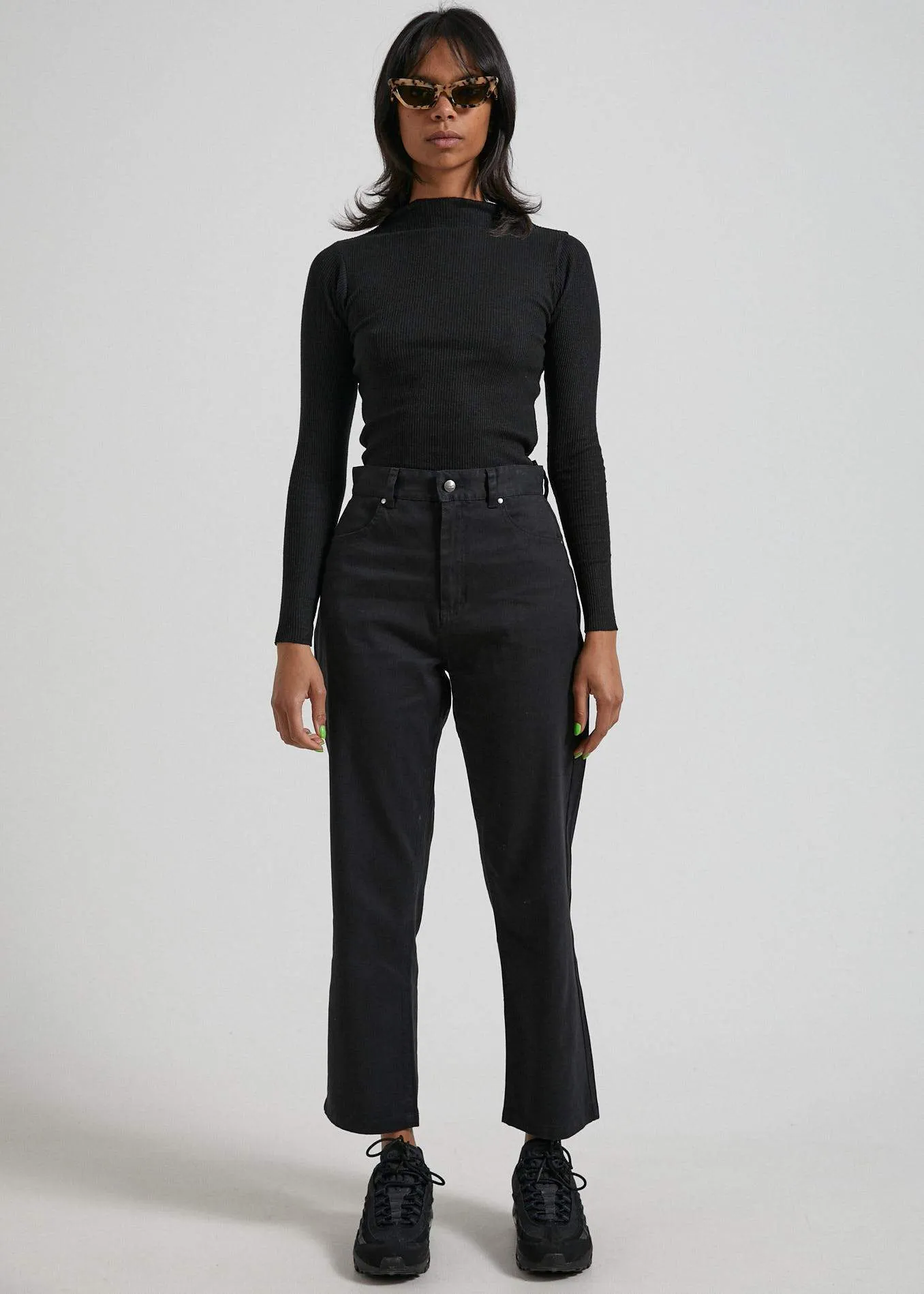 Shelby  - Hemp Twill High Waist Wide Leg Pant
