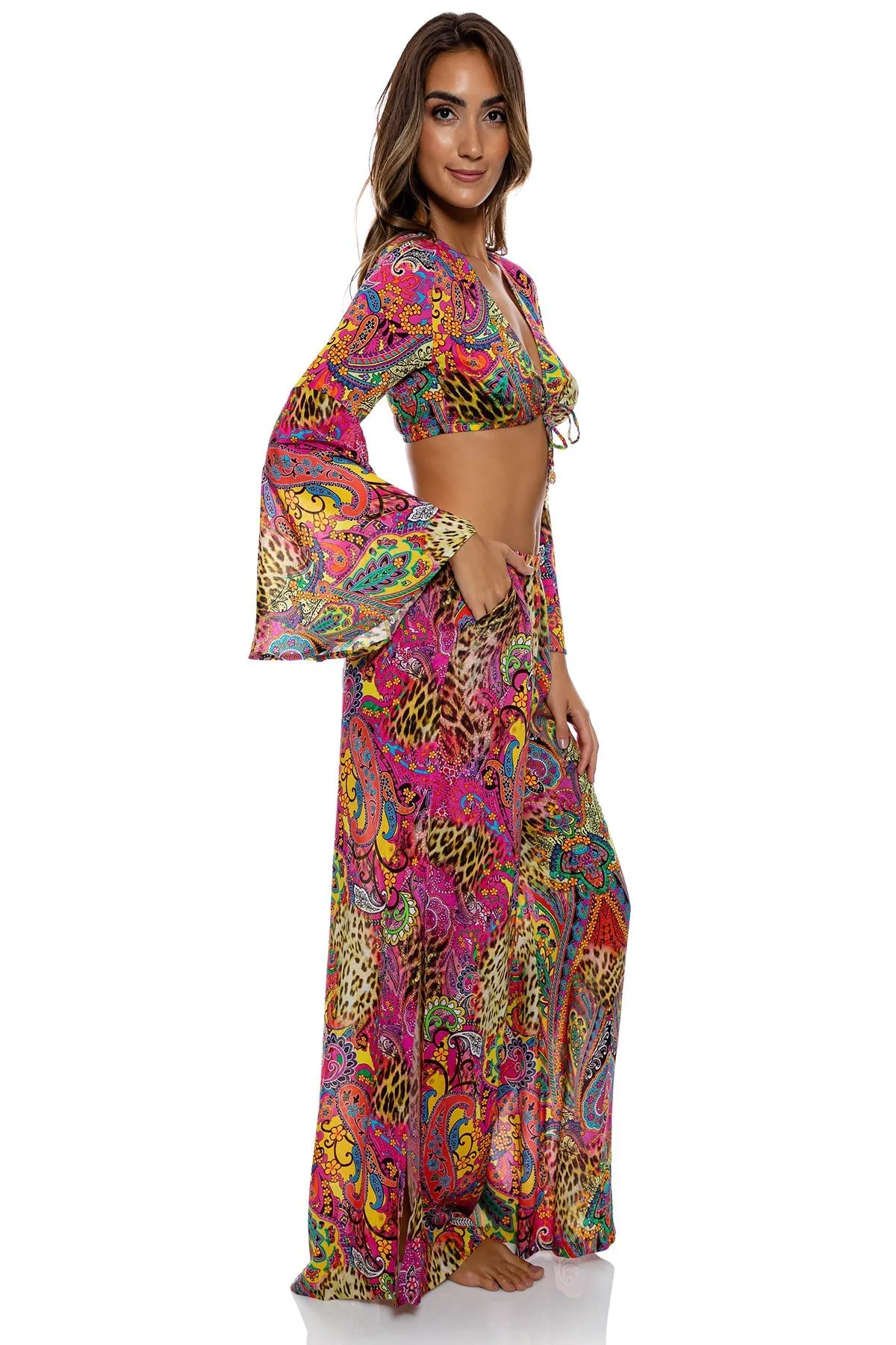 SHORE THING - Open Sides Wide Leg Pant