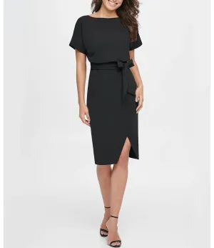 Short Sleeve Blouson Dress