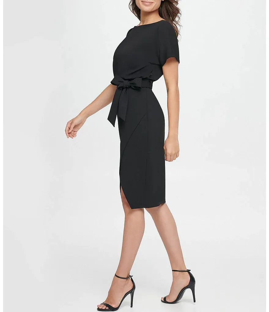Short Sleeve Blouson Dress