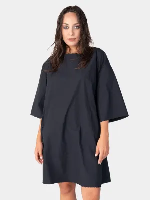 Short Sleeve Mini Cotton Swing Dress