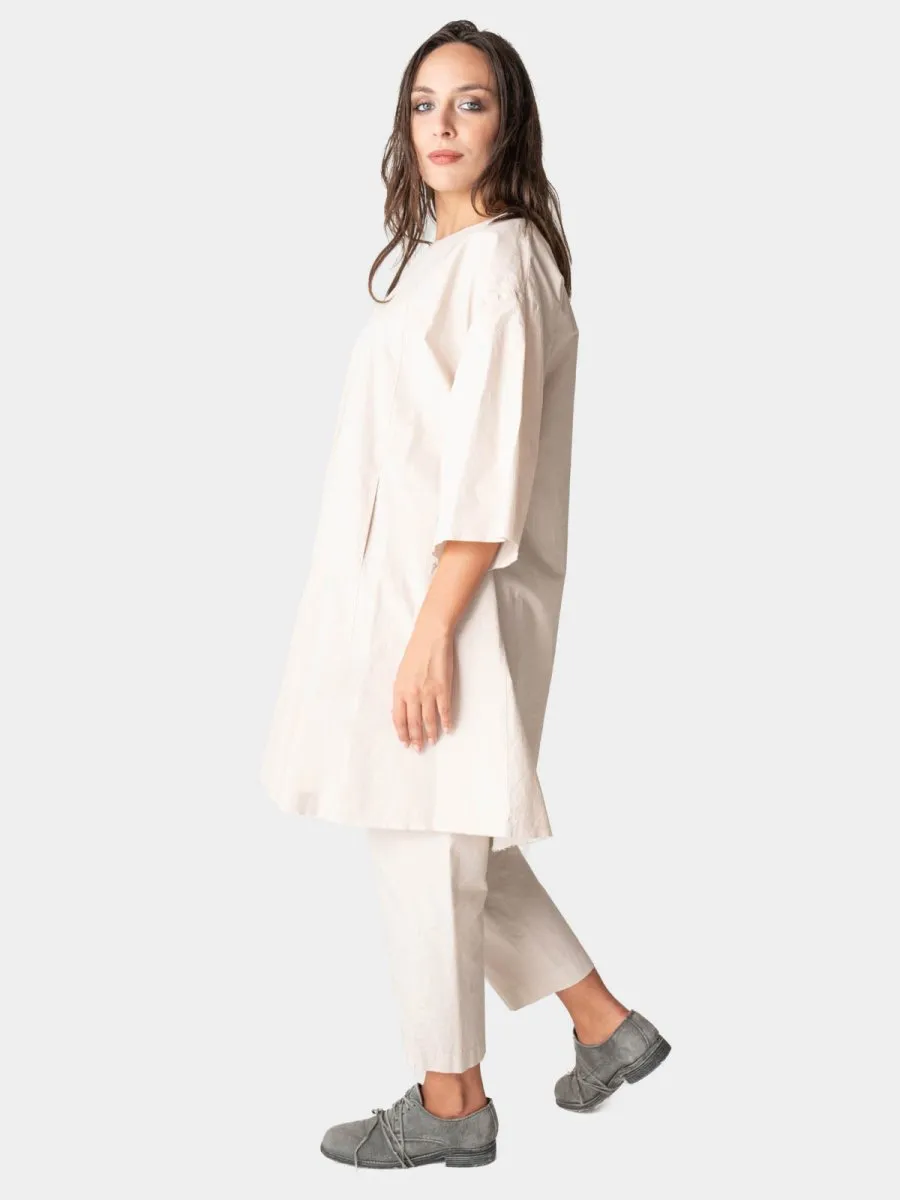 Short Sleeve Mini Cotton Swing Dress