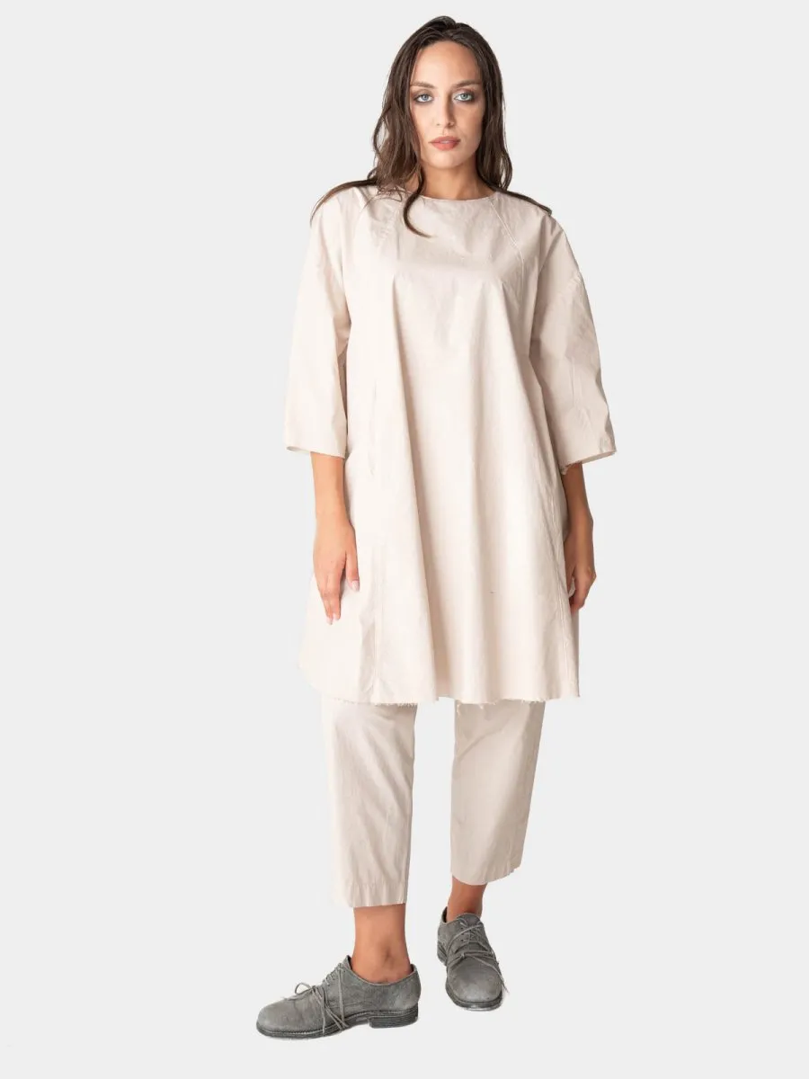 Short Sleeve Mini Cotton Swing Dress
