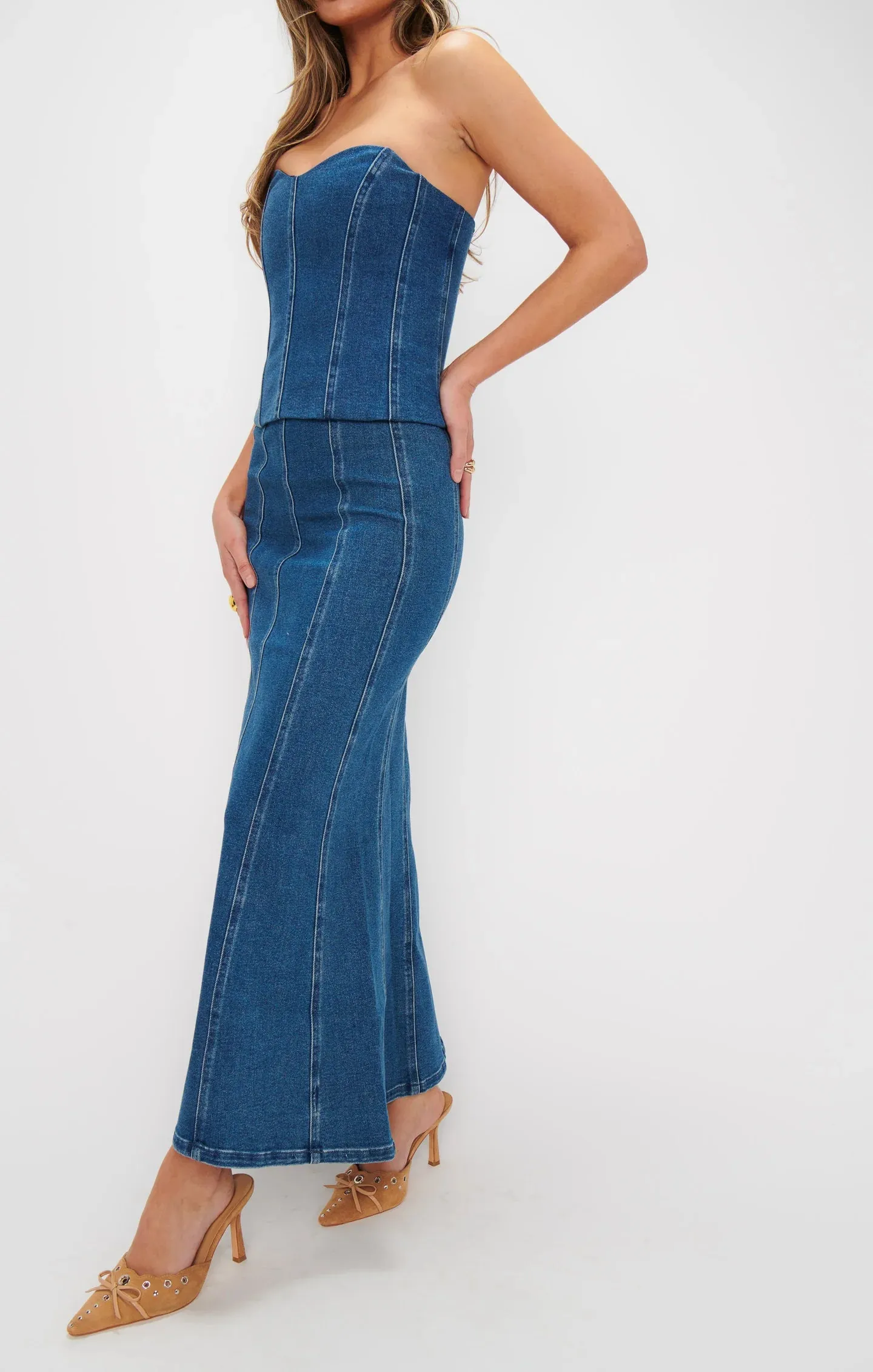 Show Me Your Mumu | Baton Rouge Skirt {Blue Indigo}