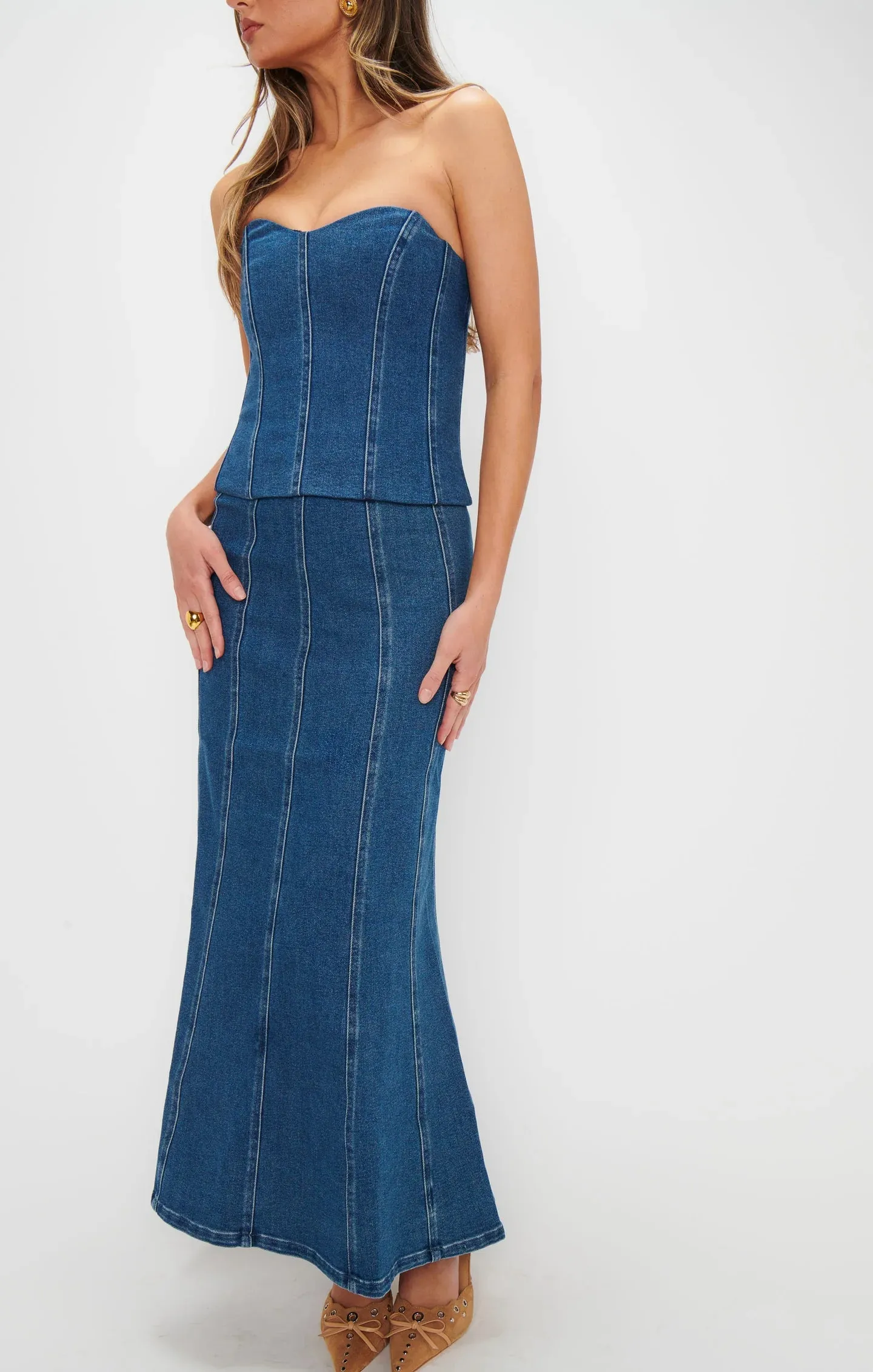 Show Me Your Mumu | Baton Rouge Skirt {Blue Indigo}