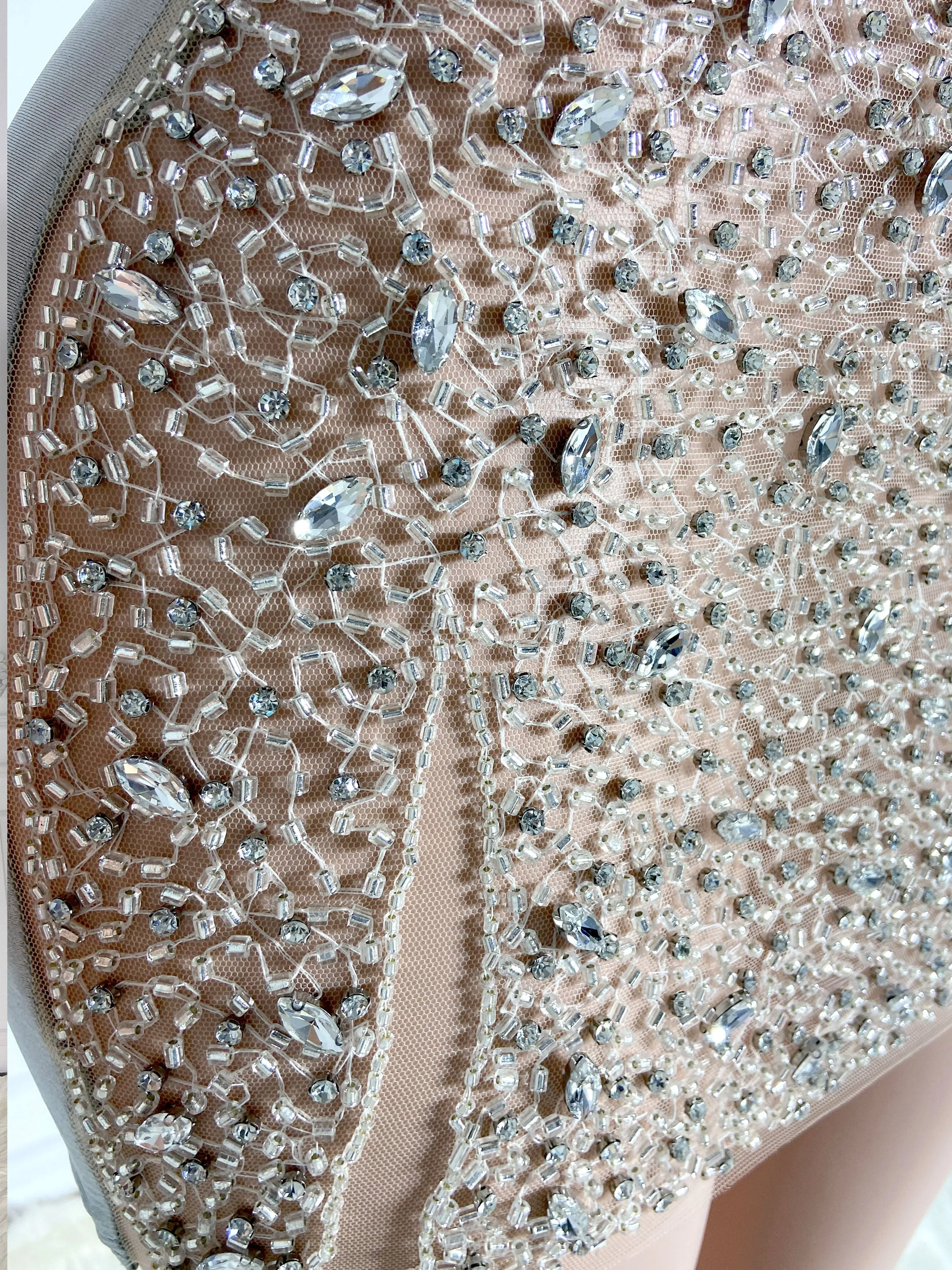 Silver Mini Multi Stone Dress