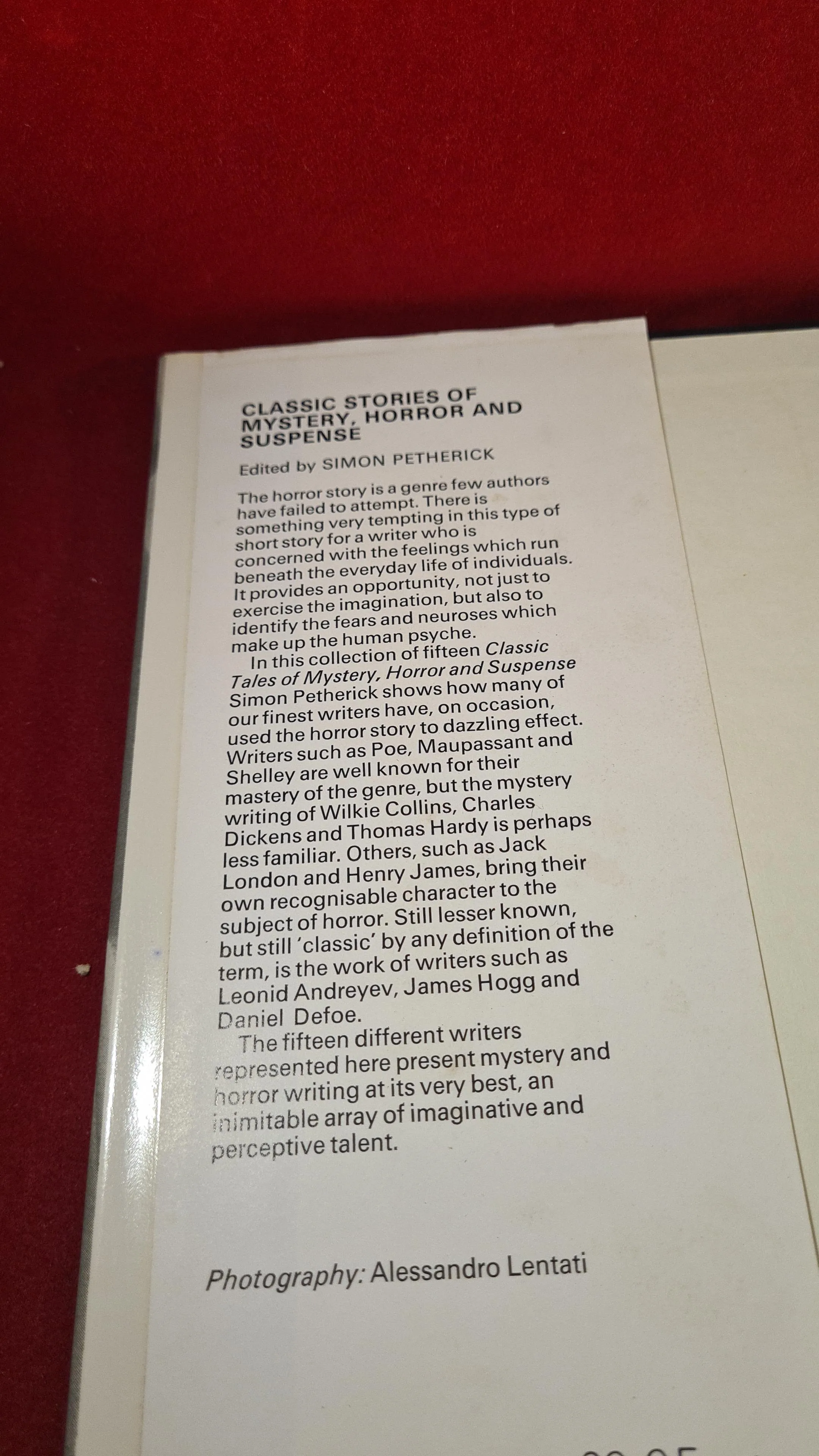 Simon Petherick - Classic Stories Of Mystery Horror & Suspense, Robert Hale, 1987