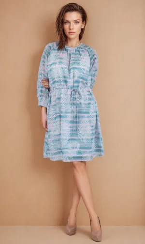 Skyla Print Round Neck Dress